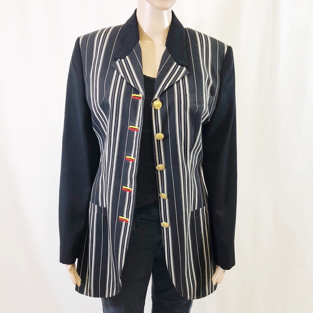 Vintage Versus Gianni Versace Blazer Plaid Print